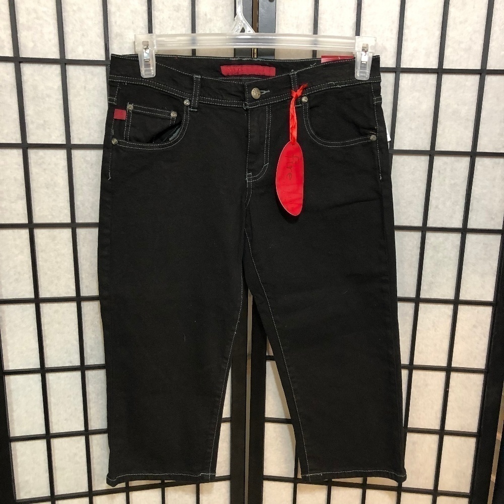 Black Fire Jeans Lisa Skinny Crop Size 11 NWT